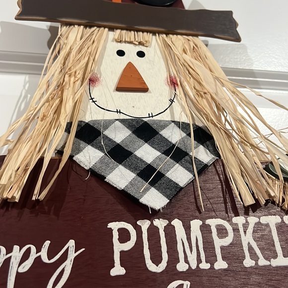 NEW Fall Wooden Scarecrow Yard Stake Decor - Outdoor Fall Decorations - Picture 4 of 7